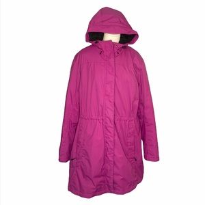 L.L. Bean Pink Hooded Anorak Parka Winter Coat 2X